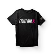 USC Trojan Heritage Black Fight On for Breast Cancer Keck T-Shirt